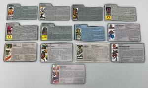 Large Group Of Misc. 1980s-90s GI Joe Action Figure Profile Cards And More