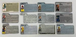 Large Group Of Misc. 1980s-90s GI Joe Action Figure Profile Cards And More