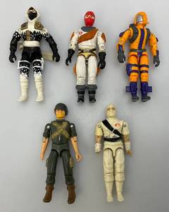 Group Of 1980s- 90s GI Joe Action Figures Including HEAT VIPER, ICE VIPER, ROCK N ROLL (Broken Hand), STORM SHADOW 1984 V1 (Broken Hands) And STORM SHADOW 1992 V3
