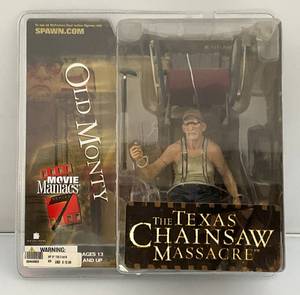 Collectible Mcfarlane Toys Movie Maniacs Series 7 Texas Chainsaw massacre OLD MONTY Action Figure (New Old Stock)