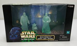 1998 Hasbro STAR WARS The Power Of The Force Jedi Spirits Anakin, Yoda And Obi-Wan Collectors Set (New old Stock)
