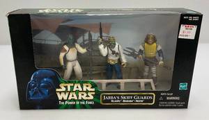 1998 Hasbro STAR WARS The Power Of The Force Jabbas Skiff Guards Klaatu, Barada And Nikto Collectors Set (New old Stock)