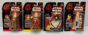Misc. STAR WARS EPISODE I Accessory Set & Action Figures With Commtech Chip (New old Stock)