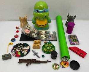 Misc. Toys Including TMNT Bank, Playing Cards & More