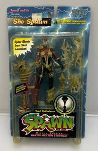 1996 Mcfarlane Toys SPAWN Deluxe Edition Ultra-Action Figures (She Spawn) Action Figure (New Old Stock) Plastic Yellowed Slightly