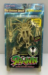 1996 Mcfarlane Toys SPAWN Deluxe Edition Ultra-Action Figures (Exo-Skeleton Spawn) Action Figure (New Old Stock) Plastic Yellowed Slightly
