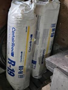 Lot of 2 - CertainTeed R-19 Fiberglass Insulation Rolls