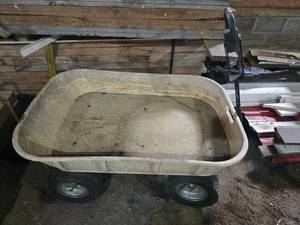 Gorilla Carts Heavy-Duty Garden Cart with Pneumatic Tires which will likely need air