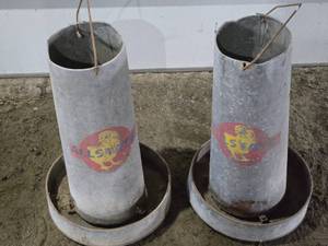 All-Star Galvanized Metal Chicken Feeders