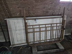 Vintage Bed Frame - Head Board and Footboard - Door NOT included