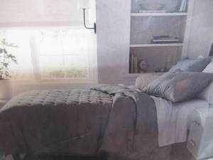 3pc FullQueen TENCEL Comforter and Sham Set Light Teal Green