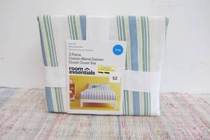 King Cotton Blend Sateen Duvet Cover and Sham Set