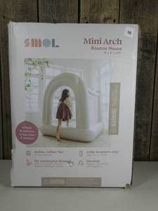 SMOL Mini Bounce House Polyvinyl Material, Electric Blower, Repair Kit Included