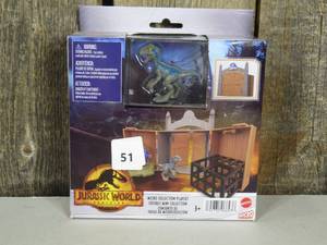 Jurassic World Dominion Mini Micro Collection Blue Raptor Playset