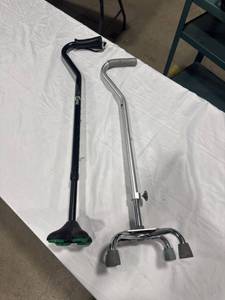 Two Metal Quad Canes