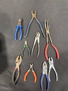 Assorted Pliers and Cutters Lot