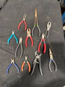 Assorted Pliers and Cutters Lot