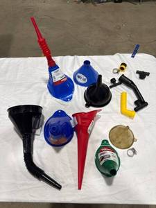 Assorted Plastic Funnels & Accessories