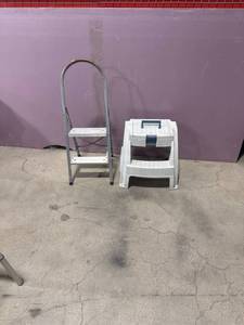 Metal and Plastic Step Stools