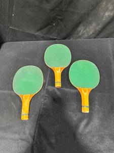 Three Table Tennis Paddles