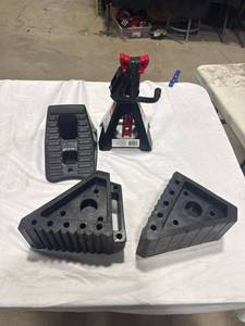 Jack Stand and Wheel Chocks