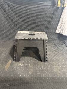 Black Plastic Folding Step Stool