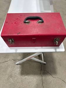 Red Metal Toolbox