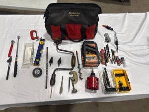 Assorted Hand Tools & Drill Bits