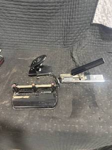 Office Hole Punches and Stapler