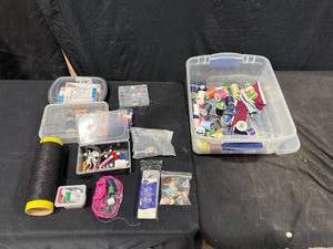 Assorted Sewing & Craft Supplies Lot