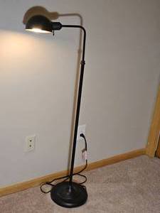 Contemporary Two-Setting Floor Reading Lamp