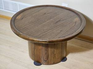 Retro Low Pedestal Cocktail or End Table