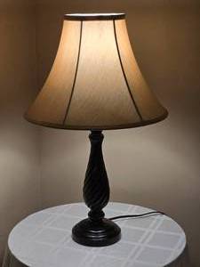 Classic Twist Column Table Lamp with Fabric Shade