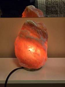 Himalayan Salt Rock Lamp with Warm Ambient Glow