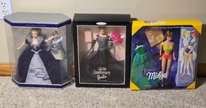 Vintage Barbie and Midge Collector Doll Set in Original Boxes