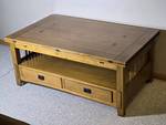 Mission Style Lift Top Coffee Table with Dual Drawers