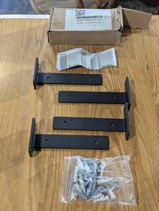 4 Piece - 8 Inch Floating Shel Brackets and Hardware
