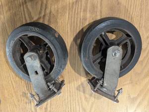 Pair of Heavy Duty 8x2 Casters - Swivel