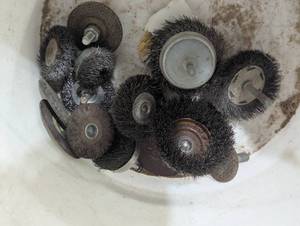 Bin if Wire Brushes for DremelDrill