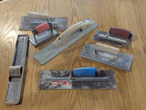 Mixed Lot of Concrete and Drywall Tools