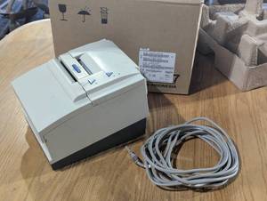 Commercial Toshiba Receipt Printer with Cords