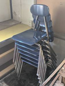 Set of 6 Stacking Heavy Duty Commercial Chairs