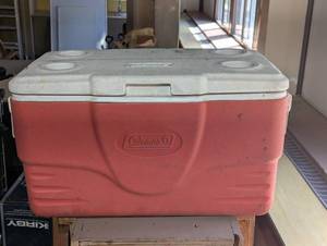 Medium Sized Red Cooler