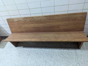 Solid Oak Benches - 81" Long x 21" Deep x 33" High - Very Sturdy and can be cut to size
