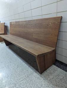 Solid Oak Benches - 81 Long x 21 Deep x 33 High - Very Sturdy and can be cut to size