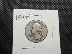 1945 Silver Washington Quarter