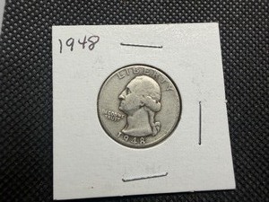 1948 Silver Washington Quarter