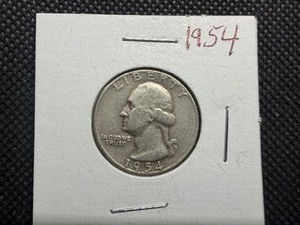 1954 Silver Washington Quarter
