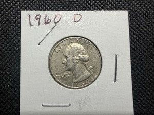 1960 D Silver Washington Quarter