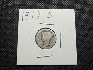 1917 S Silver Mercury Dime